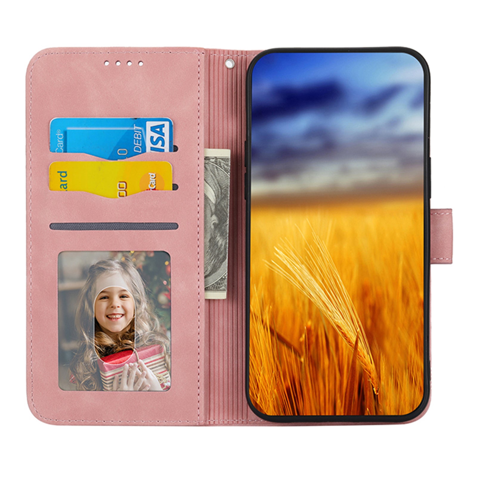 DIERFENG DF-03 PU Leather Phone Cover for Xiaomi 13 5G Lines Imprinted Stand Wallet Phone Case DIERFENG DF-03 PU Leather Phone Cover for Xiaomi 13 5G Lines Imprinted Stand Wallet Phone Case
